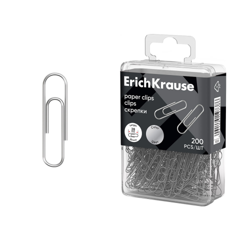 Noutăți Librăria Compas - Agrafe hartie ErichKrause 28mm nichel