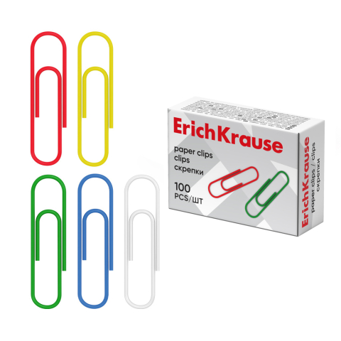 Noutăți Librăria Compas - Agrafe hartie ErichKrause Classic 33mm culori asortate