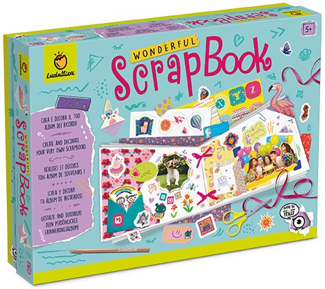 Jucării creative și senzoriale - Set creativ Wonderful Scrapbook Ludattica 30.5 x 22.5 x 7.5 cm