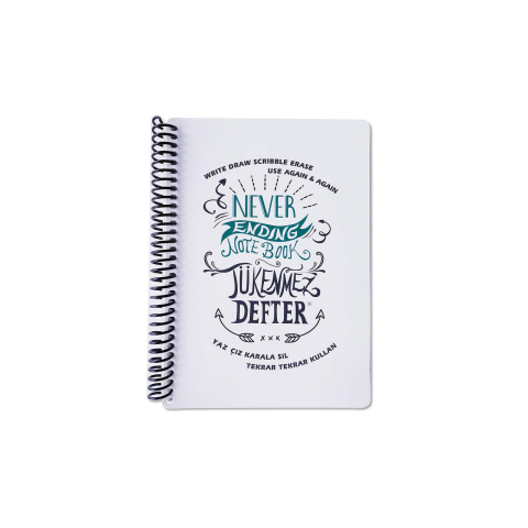 Blocuri de desen școlare - Bloc vertical stergator Strigo Letters Funny Mat 15 x 21 cm cu markere