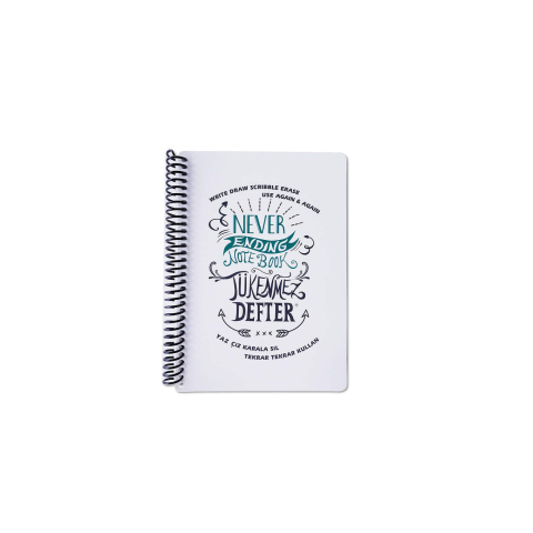 Blocuri de desen școlare - Bloc vertical stergator Strigo Letters Funny Mat 13 x 16 cm cu markere