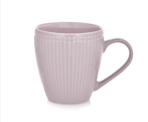 Casă și decorațiuni - Cana AMBITION Curly din portelan roz 390 ml