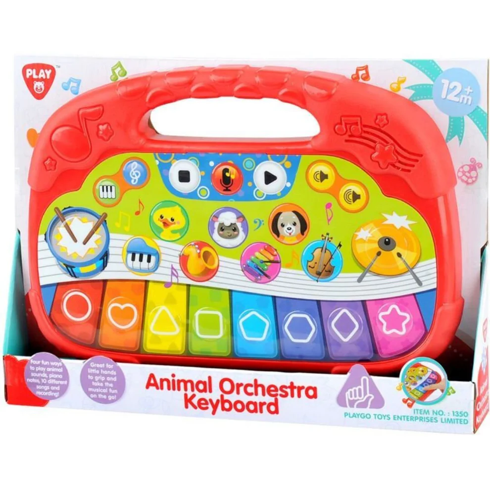 Jucării interactive și tematice - Pian cu sunete de animale 12 luni+ Playgo