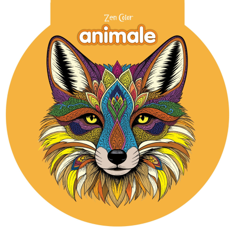 Cărți ilustrate și interactive - Zen Color – Mandale animale
