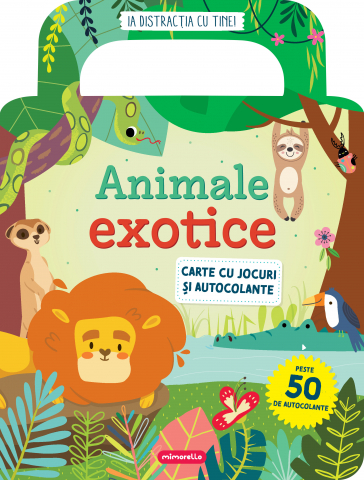 Cărți - Animale exotice – Carte cu jocuri și autocolante