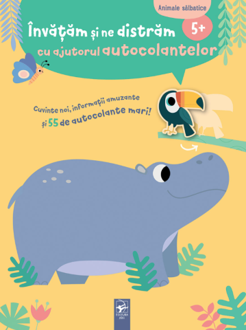 Cărți ilustrate și interactive - Animale salbatice. Invatam si ne distram cu ajutorul autocolantelor