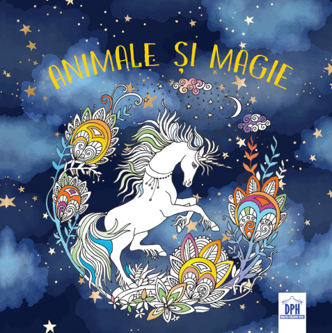 Cărți - Animale si magie - carte de colorat