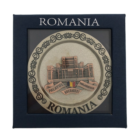 Aplica farfurie București Palatul Parlamentului 8x8 cm culori diferite [4]