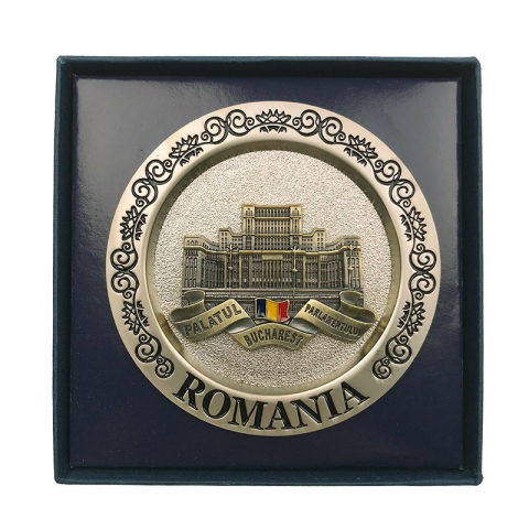 Aplica farfurie București Palatul Parlamentului 8x8 cm culori diferite [2]