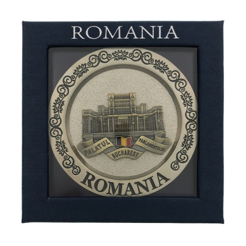 Aplica farfurie București Palatul Parlamentului 8x8 cm culori diferite [1]