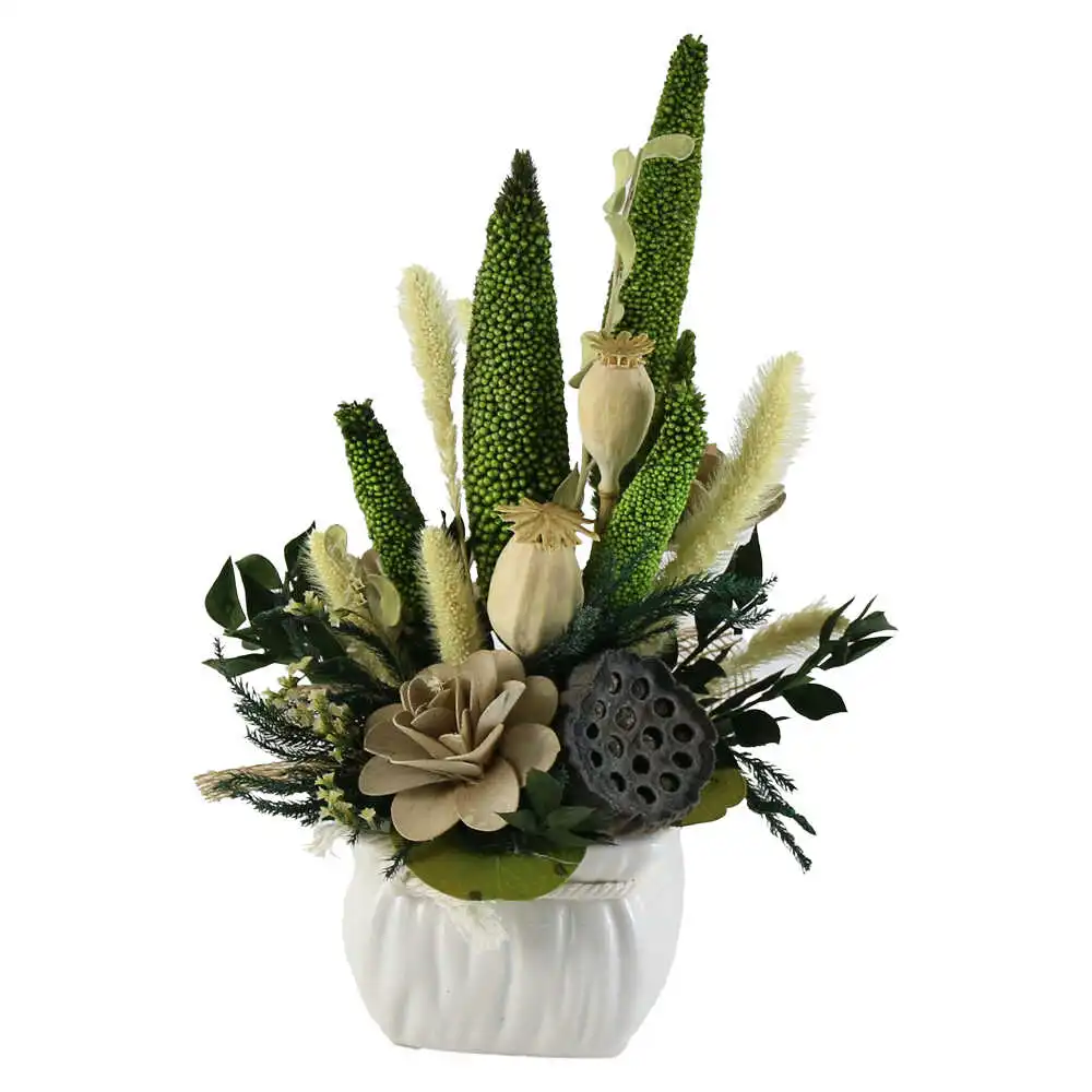 Aranjamente florale - Aranjament floral Ghiveci cu plante uscate 25 cm