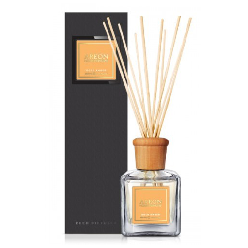 Odorizante și uleiuri esentiale - Areon Home Perfume, 150 ml, Gold Amber, Black Line