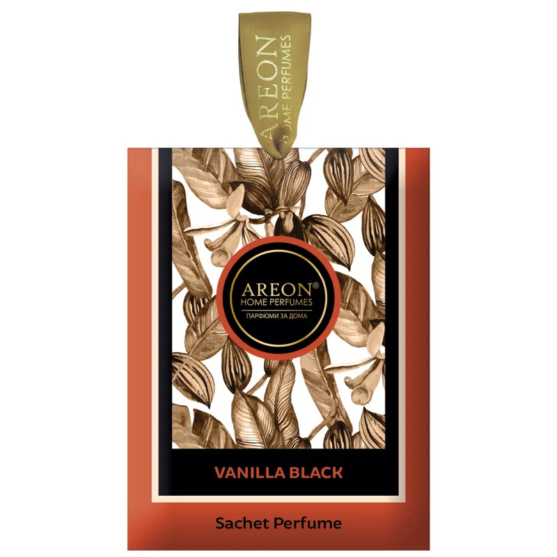 Odorizante și uleiuri esentiale - Odorizant Areon Home Sachet Perfume Premium Vanilla Black