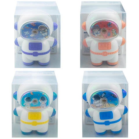 Rechizite școlare - Ascutitoare cu manivela astronaut culori diferite