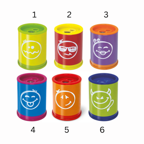 Ascutitoare de creion cu 2 gauri si container neon Lebez culori diferite [1]