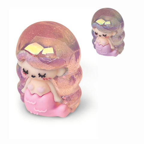 Rechizite școlare - Ascutitoare de creion cu o gaura figurina Sirena culori diferite