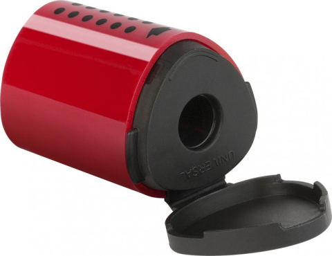 Ascutitoare Grip 2001 mini rosu albastru Faber-Castell simpla plastic [1]