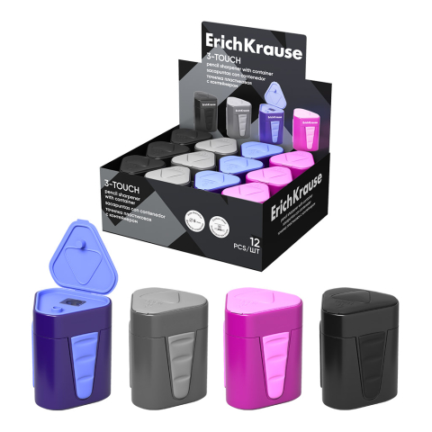 Birotică și accesorii birou - Ascutitoare plastic cu rezervor 3-Touch Erich Krause