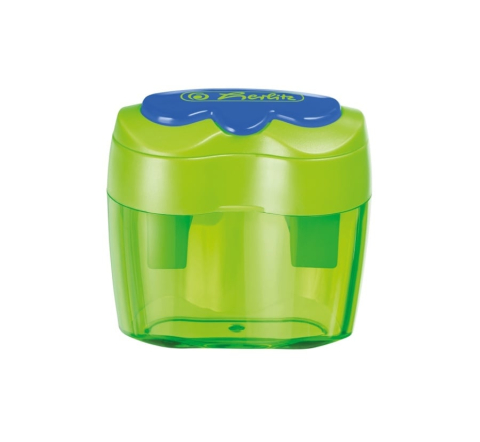 Ascutitoare dubla bicolora Herlitz cu container [3]