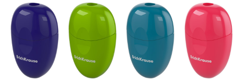 Noutăți Librăria Compas - Ascutitoare din plastic ErichKrause Eva Reef cu recipient culori diferite 38 x 24 x 59 mm