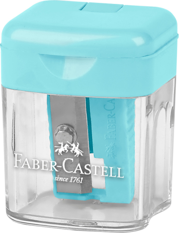 Ascutitoare plastic simpla cu container pastel Faber-Castell [3]