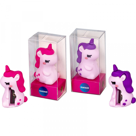 Rechizite școlare - Ascutitoare silicon model unicorn Centrum