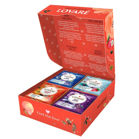 Ceai negru asortat Assorted Black Tea 32 plicuri x 2 g Lovare [1]
