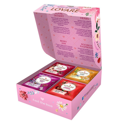 Ceai asortat Assorted Flower Tea 32 plicuri x 1.5 g Lovare [1]