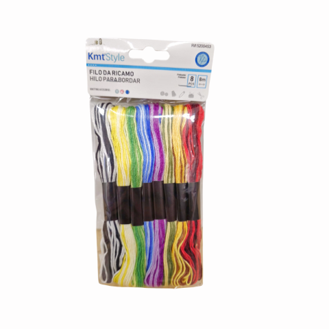 Noutăți Librăria Compas - Ata pentru brodat 8 m 8 buc /set colorata Kmt Style
