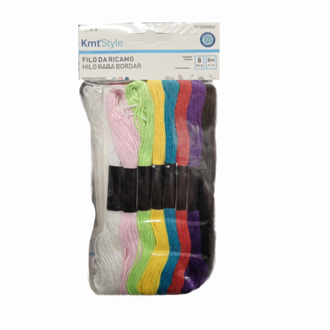Noutăți Librăria Compas - Ata pentru brodat 8 m 9 buc /set colorata Kmt Style