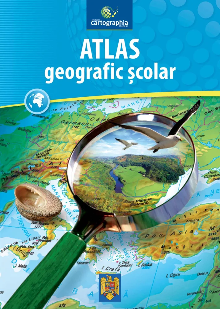 Cărți - Atlas geografic scolar cu lupa
