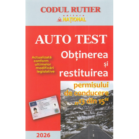 Noutăți Librăria Compas - Auto Test 2026. Obținerea și restituirea permisului de conducere 13 din 15