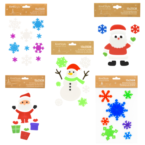 Noutăți Librăria Compas - Autocolant de Craciun 15x25 cm diverse modele