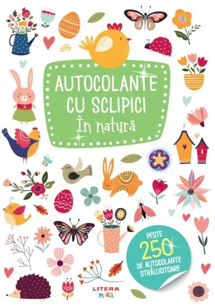 Cărți ilustrate și interactive - Autocolante cu sclipici. In natura