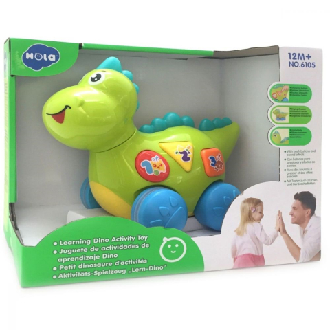 Jucării pentru bebeluși - BABY DINOZAURUL INTERACTIV CU MISCARI MELODII SI LUMINI