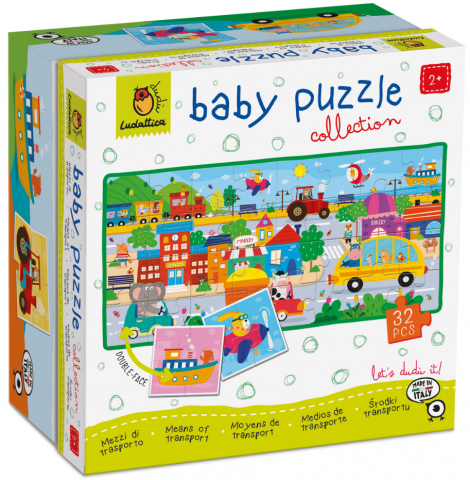 Jucării și jocuri - Puzzle educativ Mijloace de transport Baby Puzzle Ludattica 32 piese