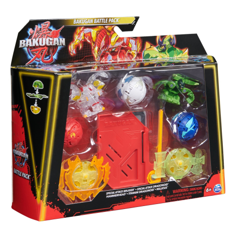 Jucării și jocuri - BAKUGAN SET DE LUPTA BRUISER, DRAGONOID, HAMMERHEAD, TITANIUM DRAGONOID SI NILLIOUS