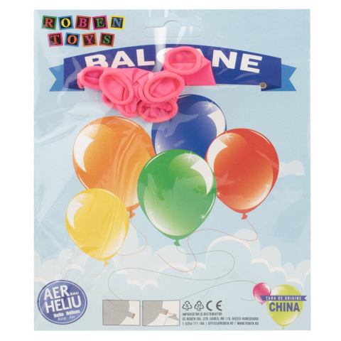 Baloane 2.8 g It's a girl 8 buc set roz cu alb [1]