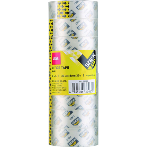 Benzi adezive și dispensere - Banda adeziva 12/set 18mmx27m Deli