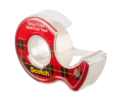 Benzi adezive și dispensere - Banda adeziva lucioasa Scotch Crystal cu dispenser 19 mm x 7.5 m 3M