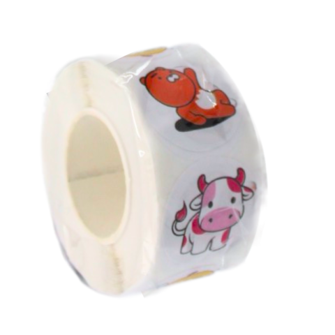 Banda adeziva cu autocolante animale 2,5 cm modele diferite [4]