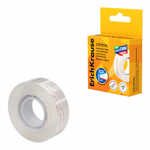 Noutăți Librăria Compas - Banda adeziva ErichKrause Crystal 18 mm x 33 m transparenta