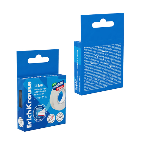 Banda adeziva ErichKrause Clear 12 mm x 33 m transparenta [2]