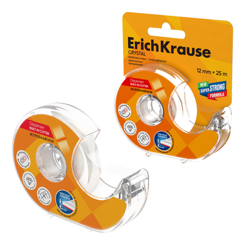 Benzi adezive și dispensere - Banda adeziva erichkrause crystal 12mmx25m erk019445