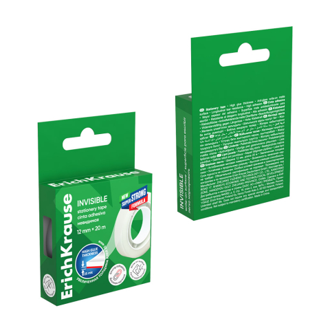 Banda adeziva ErichKrause Invisible 12 mm x 20 m transparenta [2]