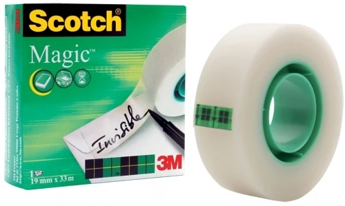 Instrumente și accesorii birou - Banda adeziva Scotch Magic 3M 19 mm x 33 m