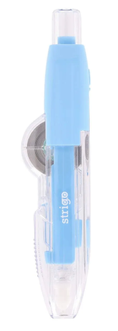 Banda corectoare cu mecanism 5mm x 8m albastru Strigo [1]