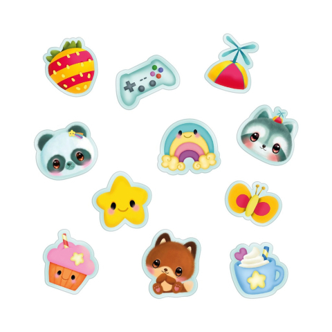 Rola de autocolante Bangoberry Remy Raccoon  7 x 9 x 3 cm 120 de autocolante [1]
