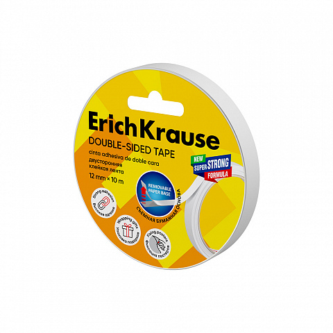 Noutăți Librăria Compas - Banda dublu adeziva ErichKrause 12 mm x 10 m transparenta