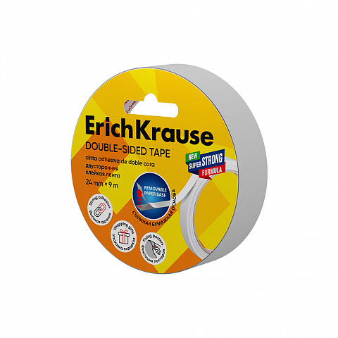Noutăți Librăria Compas - Banda dublu adeziva ErichKrause 24 mm x 9 m transparenta